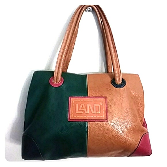 vintage land leather bag